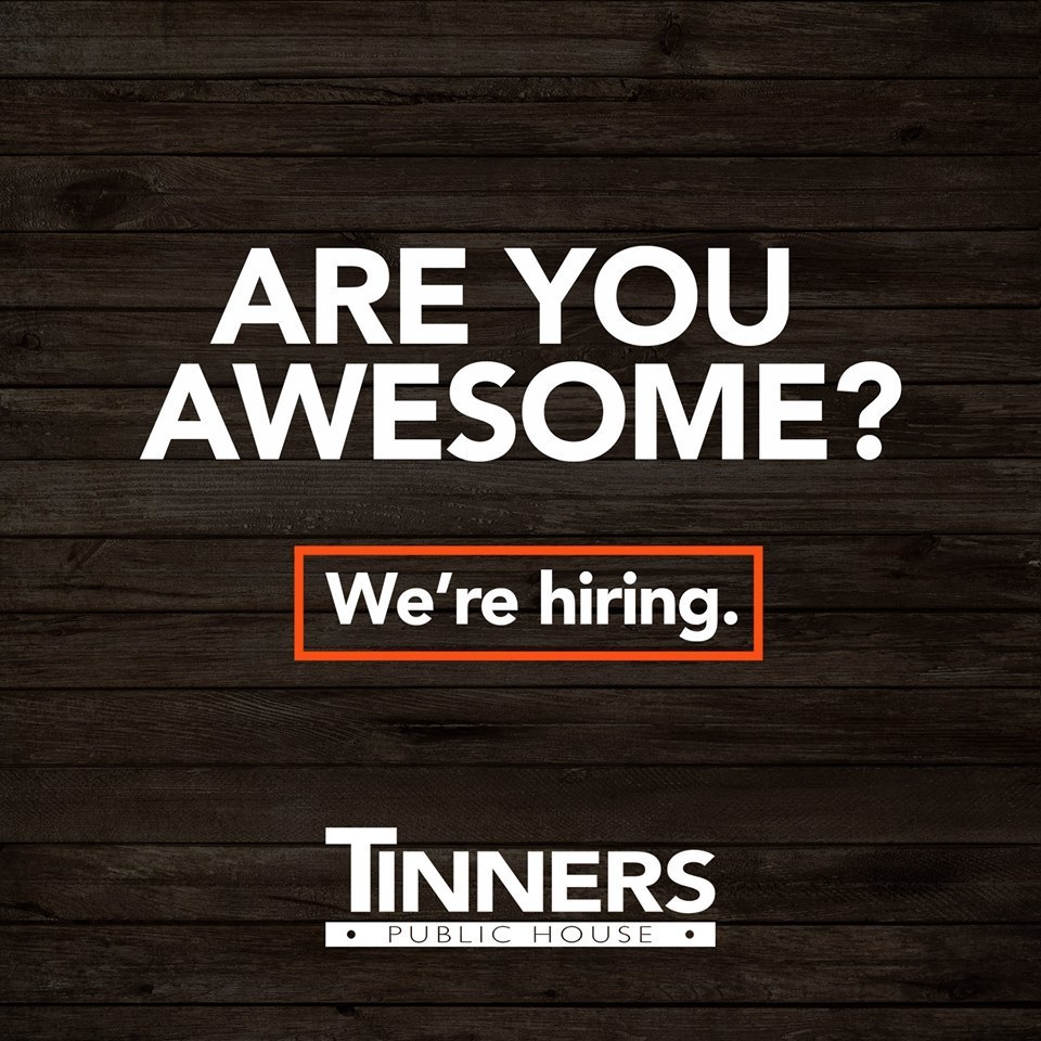 Tinners Hiring Graphic